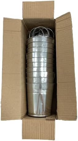 LaLaGreen Rail Planter (4 in, 10 Pack) Silver Metal Railing Flower Pots | Rail planters for balcony, apartment, patio, porch, deck, window box, herb, succulent, flower boxes, outdoor plants