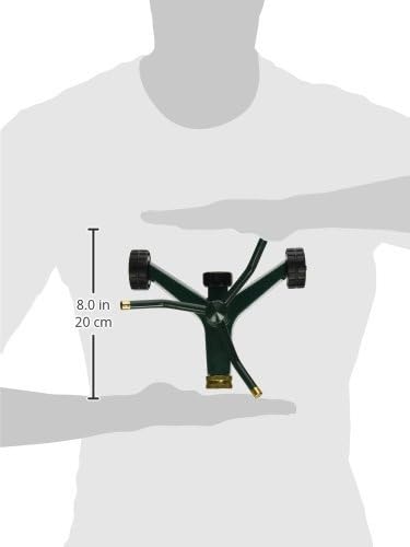 Orbit 58257N Lawn and Garden 3-Arm Metal Sprinkler with Wheel Base (Pack of 3)
