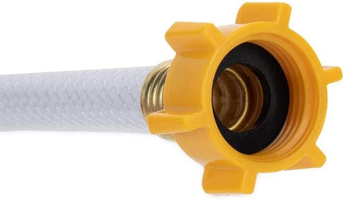 Camco TastePURE 25-Ft - RV Drinking Water Hose - Contains No Lead, No BPA & No Phthalate - Features Reinforced Design & Crafted of PVC - 1/2” Inside Diameter, Made in the USA (22733)