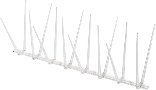 Bird B Gone - EnviroSpike Plastic Bird Spikes (100' Kit) - Humane Deterrent - Stops Pigeons & Birds from Roosting - UV-Stabilized Polycarbonate - for Rooftops, Ledges, Fences, Etc - Made in USA