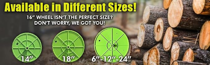 THE MINGO Marker Firewood Measuring Tool - Chainsaw Firewood Marking Tool With Marking Wheel - Log Paint Marker -Firewood Measuring Tool - Chainsaw Accessories (Mingo Marker With 6"-12"-24" Wheel)