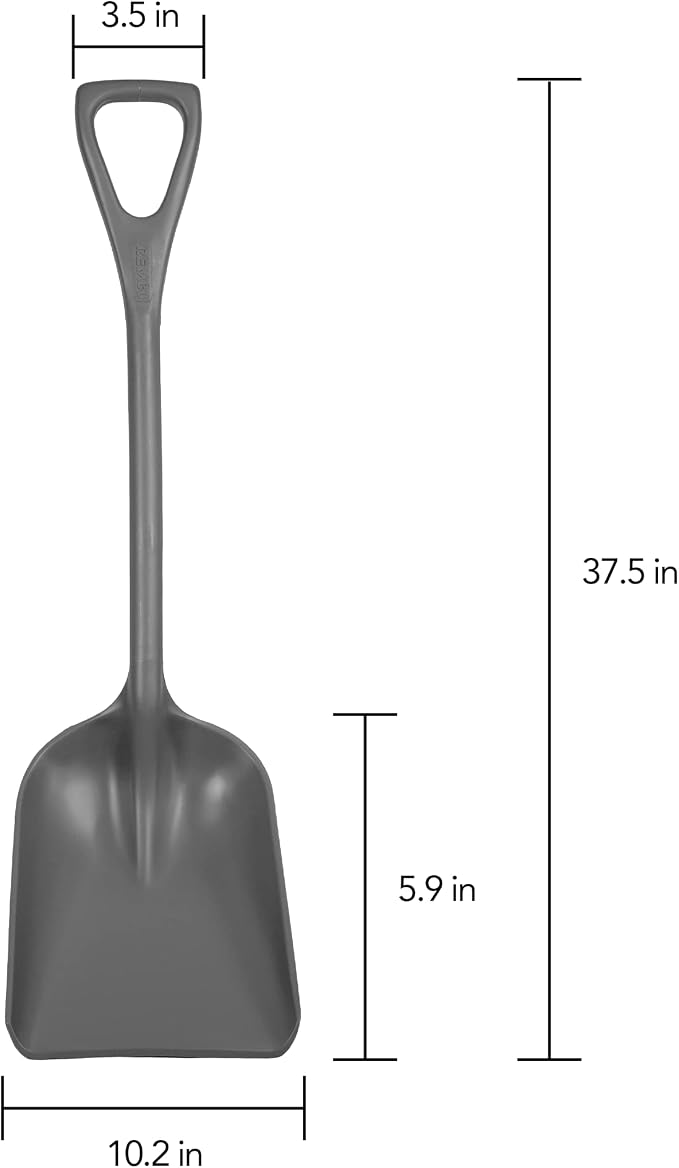 Remco 698188 Shovel,One-Piece,11",PP,Gray