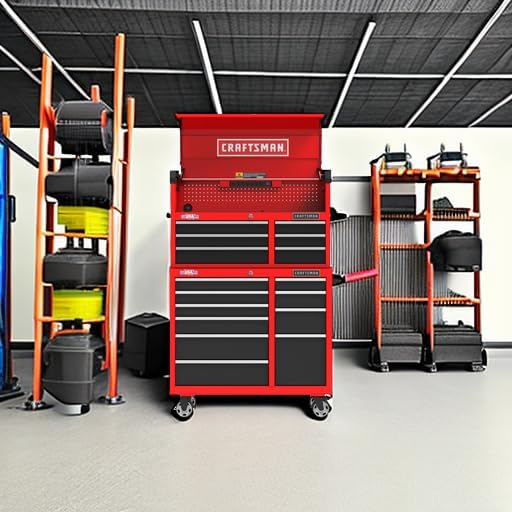 CRAFTSMAN 41" Rolling Tool Chest, 10-Drawer Steel Tool Cabinet with Drawer Trays and Paper Towel Holder (CMST341102RB)