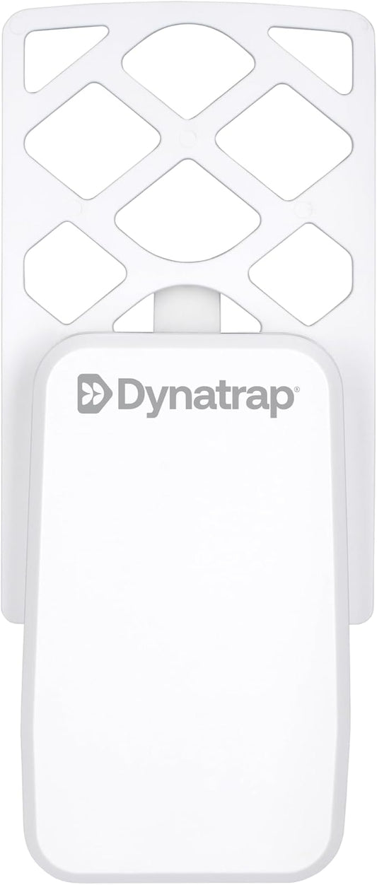 Dynatrap DT3007W Indoor Plug-in Flying Insect Trap for Flies, Fruit Flies, Moths, Gnats, and Other Flying Insects - 1 White Device + 2 Glue Cards
