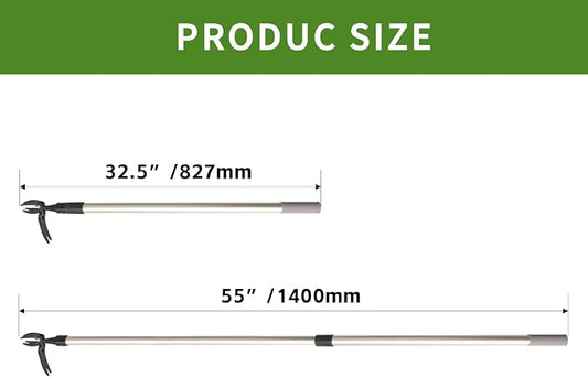 Aluminum Weeder,Stand Up Weed Puller Tool with Long Handle