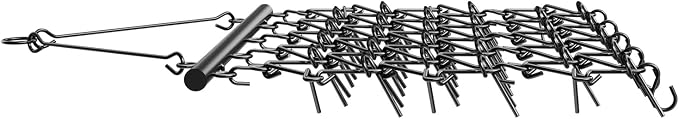 VEVOR Drag Harrow,5 ft x 4.5 ft Durable Chain Harrow with 60 Sharp Teeth,Suitable for ATV UTV Tractor, Ideal for Soil Preparation, Seeding, Smoothing Landscapes, and Yard Gravel Driveway Maintenance