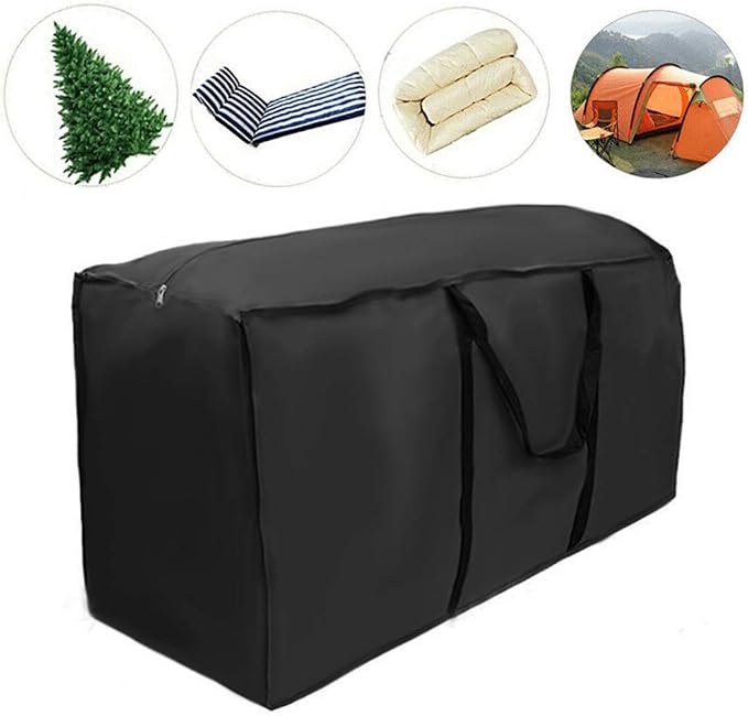 Patio Cushion Storage Bag,Extra Large Outdoor Cushion Storage Bag with Zipper and Handles Size 68" L x 30" W x 20" H for Furniture,Christmas Tree, Bedding Garden Cushion Storage(1Pack)