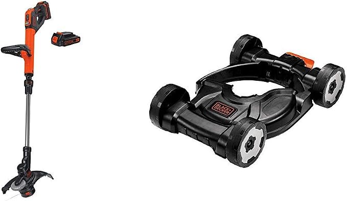 BLACK+DECKER 20V MAX String Trimmer/Edger with Lawn Mower Removable Deck for String Trimmer (LSTE525 & MTD100)