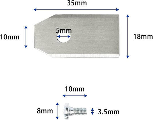 30pack Robotic Lawn Mower Replacement Automower Lawnmower Blades Fit for All Gardena Robotic Automower and Husqvarna Robotic
