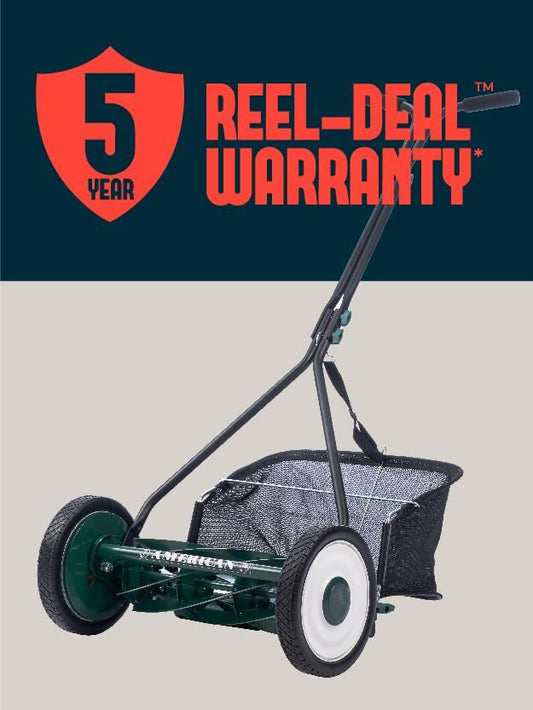 American Lawn Mower 1725-16GC 16" 7-Blade Reel Mower with Grass Catcher