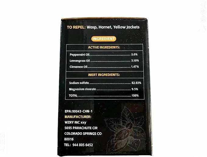 36 Pack Peppermint Wasp & Bee Repellent - Natural Carpenter Bee Repellent for Yellow Jacket, Hornet, Mud Wasp Deterrent for Outdoor Patio Garden Porch, Long-Lasting Protection, Pet Safe,36 Mesh Bags