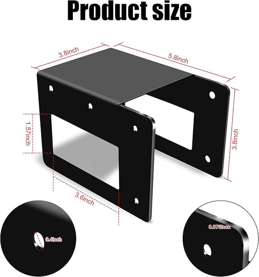 4 Pack Firewood Log Storage Rack Bracket,Indoor Outdoor Adjustable Heavy Duty Powder Coated Steel Holder,Fireplace Wood Storage, Log Holder