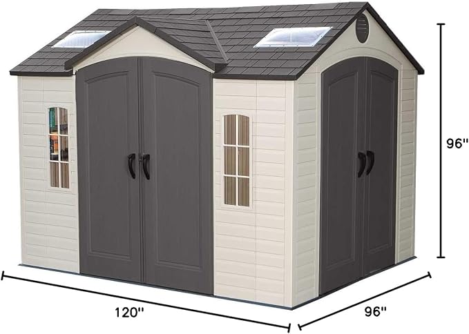 Lifetime 60001 Outdoor Storage Shed, 10 by 8 Feet
