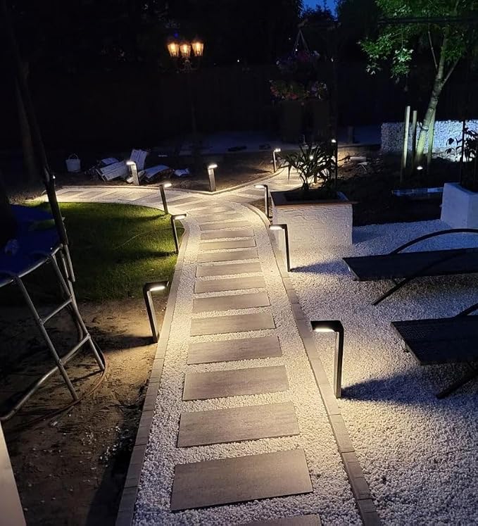 6 Pack Solar Pathway Lights, Dual Warm & Cool White Modes, Waterproof Outdoor Solar Path Lights for Garden, Lawn, Driveway & Walkway β Perfect for Backyard & Landscape DΓ©cor