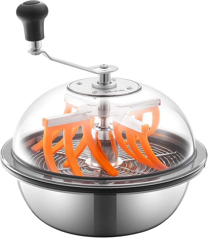 VEVOR Bud Leaf Bowl Trimmer 13", Spin Cutting Machine with Clear Visibility Lid, Sharp Stainless Steel Blades, Wet & Dry Trimming for Buds, Leaves, Hydroponics, Hand Pruner Included (Upgraded Version)