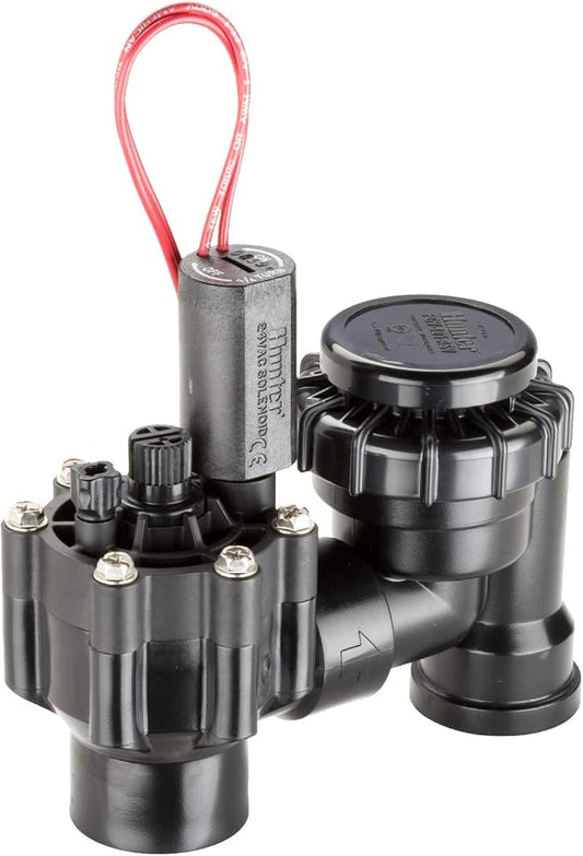 Hunter 1" Anti Siphon Irrigation Valve, Sprinkler Valve with Backflow Preventer, Flow Control, 24V Solenoid, Fits Lawn Sprinkler and Drip Irrigation Systems (PGV-101-ASV) No Size (Pack of 5)