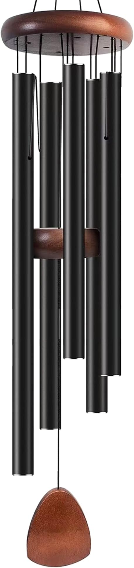 Bursvik Wind Chime for Outside Deep Tone, 42 inch Large Wind Chimes, 5 Heavy Duty Tubes Aluminium Metal Extra Large Wind Chimes, Decoration for Garden, Patio, Yard, Gift for Mother's Day