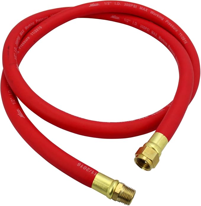 Milton 2780-6LH 6 Foot 1/2" EPDM Rubber Leader Hose