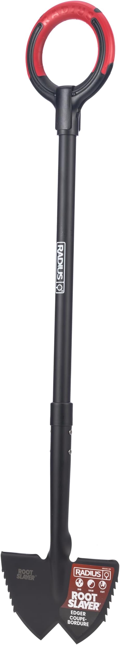 Root Slayer RS226 Serrated Garden Edger, Black