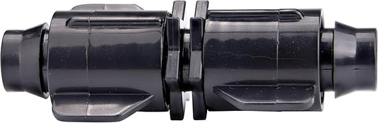 Raindrip S5600UB, Smart Loc Universal Coupling, Drip Irrigation Fitting for 1/2-Inch, 5/8-Inch, & 0.710-Inch Supply Tubing and Dripline, Black