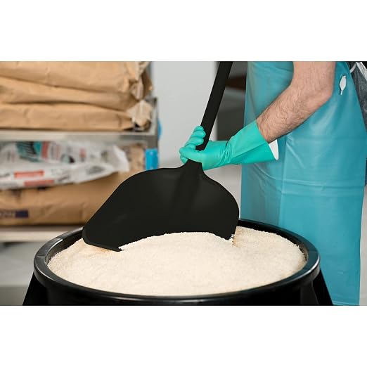 SPARTA Sanitary Shovel, Heavy Duty Scoop for Commercial Use in Kitchen, 10" x 13.75", 1 Count, Black
