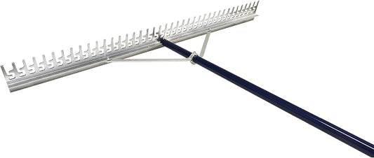 Extreme Max 3005.4236 48" Commercial-Grade Screening Rake for Beach and Lawn Care with 66" Handle
