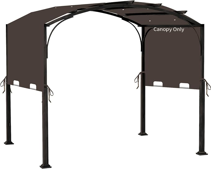 85''x 208'' Universal Replacement Pergola Cover for Pergola (Coffee)