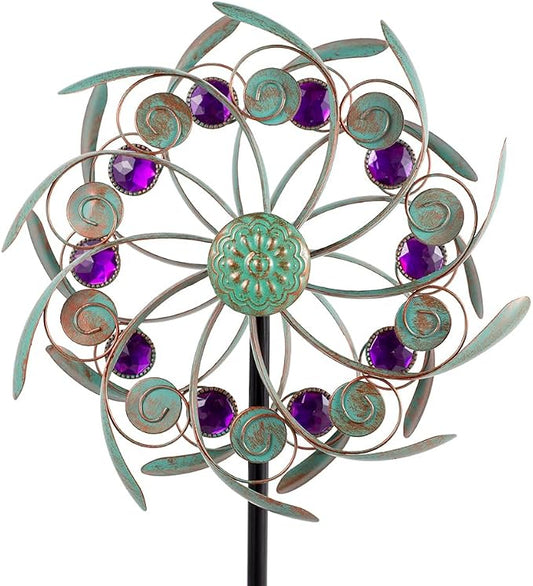 Viveta Outdoor Wind Spinners, Wind Sculpture, Windmill for Yard and Garden | Metal,Double-Sided,for Yard and Garden