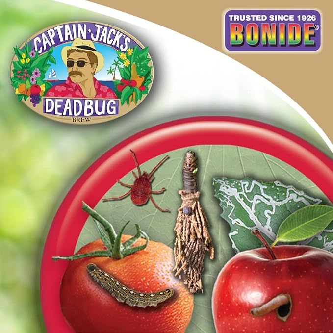 Bonide Captain Jack's Deadbug Brew Ready-to-Use Spray, 32 oz Outdoor Insecticide and Mite Killer for Organic Gardening (Pack of 2)