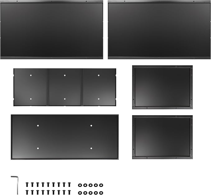 Metal Planter Box 30” x 12” x 16”, Tall Rectangle Planter Box | with with Drainage Holes & Rust-Proof Coating, Modern Outdoor/Indoor Black Planter Box for Porch, Garden, Patio, Yard