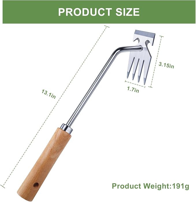 Weed Puller Tool, Weeding Tool, Weed Pulling Tool, Garden Tools, Weed Remover Tool, Stainless Steel, Anti-Detachment, Gardening Essentials, Gardening Hand Tools for Backyard Planting Weeding