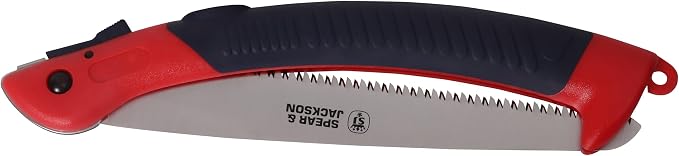 Spear & Jackson 4948PS Razorsharp 12inch Large Folding Pruning Saw, red & blue