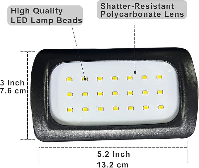 Owleye 50FT Led Work Light 85W 8000LM Waterproof Construction String Lights Linkable Temporary Work Lighting Outdoor Indoor Worklight (5 Light Heads)
