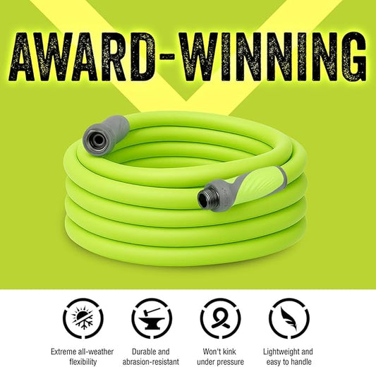 Flexzilla Garden Hose with SwivelGrip, 5/8 in. x 25 ft., Lightweight All-Weather Water Hose, Durable and Flexible, Leak-Free Connections (Pack of 10)