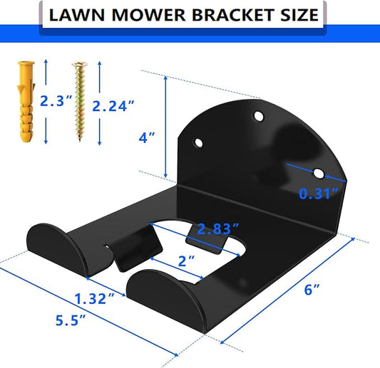 Garage Organizer Wall Hanger - Heavy Duty Garage Storage Trimmer Rack, Garden Power Tool Holder for Weed Whackers, Grass Trimmer, Hedge Trimmer, Grass Trimmer, Garage Tools, 3 Pack(Black)