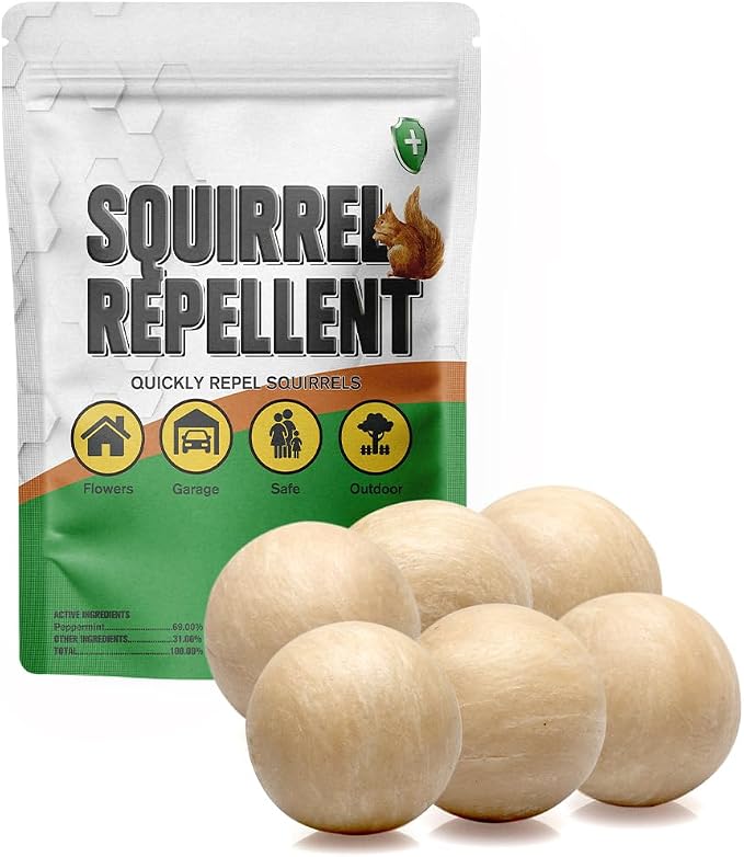 Squirrels Away, Covers 120 Sq Ft,6 Packs