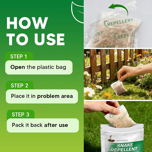 Snake Repellent for Yard, Snake Away, Keep Backyard Snake Away, 5P