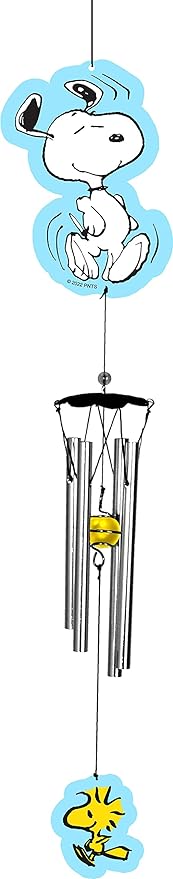 Spoontiques Snoopy Wind Chime - Outdoor Garden Décor - Decorative Chimes for Yard, Garden, Backyard and Patio Decoration