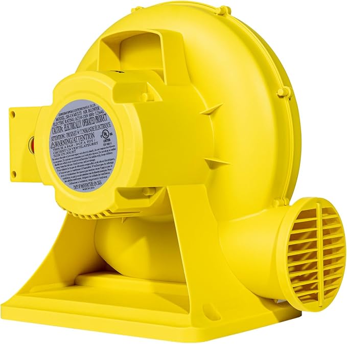 VEVOR Inflatable Blower, Electric Air Blower, Bounce House Blowing Pump, Commercial Corded Fan Pump for Castle Wate Slides Water Slide Bouncy Castle