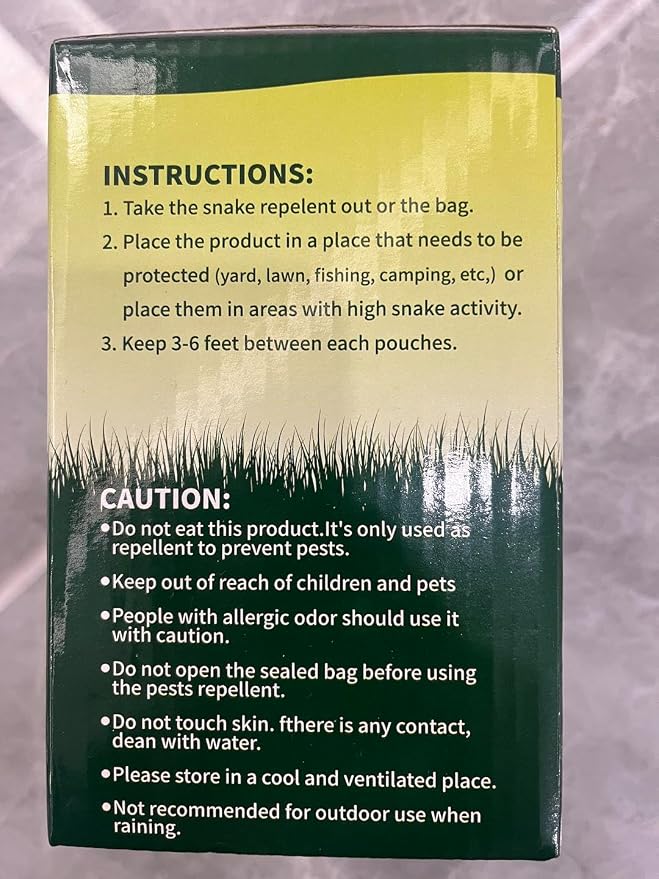 24 Pack Natural Snake Repellent, Snake Repellent for Outdoor Yard Garden House | Long-Lasting Protection | Safe for Dogs and Children, Dark Green