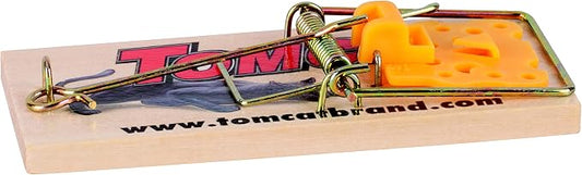 Tomcat Mouse Traps (Wooden), 48 Traps | Disposable Non-Chemical Mouse Trap for Homes, Garages and Basements
