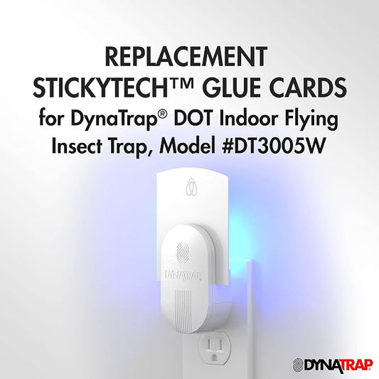 DynaTrap 23005-0612 DOT StickyTech Replacement Indoor Flying Insect Trap Glue Cards - 6 Count (Pack of 12)