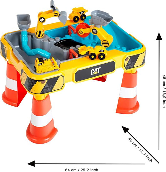 Klein CAT: Sand and Water Play Table, Kids Pretend Play, Construction Toys, Ages 18 Months+