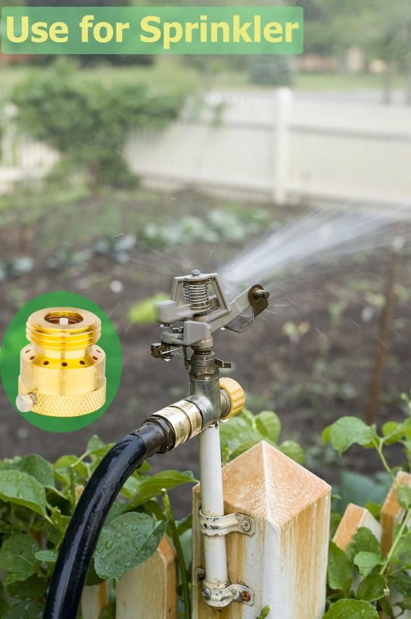 WHK Hose Bib Backflow Preventer Vacuum Breaker,Garden Hose Check Valve to Connect 3/4 Inch Outdoor Faucet Spigot,Sprinkler,RV,Anti-Siphon,6 Packs