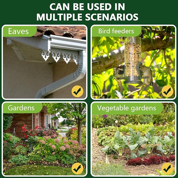 Squirrel Repellent Outdoor, Chipmunk Repellent Outdoor, Squirrel Deterrent for Garden, Trees & Yard, Covers Up to 120 sq ft, Safe for Family&Pets, 60 Days Protection - 12 Packs