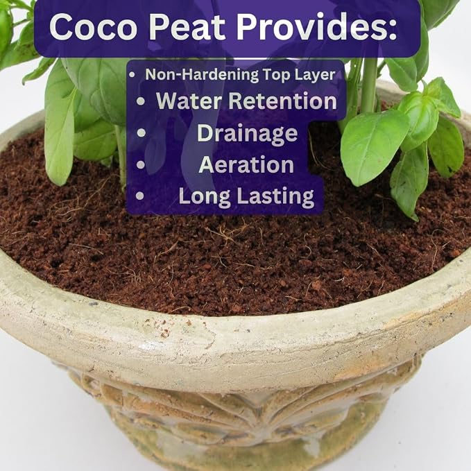 SuperMoss (23278) Coco Coir Seed Starting Mix High Expansion Buffered Coconut Peat Brick Soil, Natural, 650g