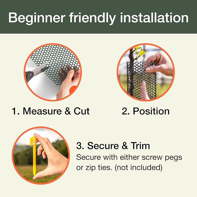Maporch Plastic Chicken Wire Fencing for Pet Protection - 15.7" x 10ft, HDPE Green Chicken Wire - Garden Fence Animal Barrier for Dogs, Cats and Rabbits (1-Pack) | 15.7" x 10ft - HDPE Home and Garden Netting - UV Resistant - Customizable Balcony Barrie...