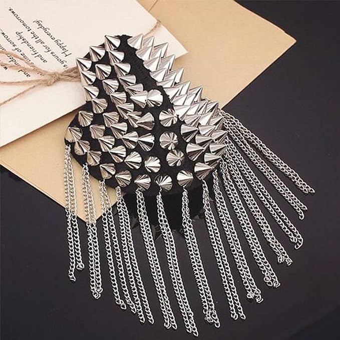 1 Yard Spike for Crafts Stude for Clothing, Silver Spike Stud with Glue, Cone Flatback Plastic Trim Mesh for Holloween Party Decoration Costume DIY Crafts