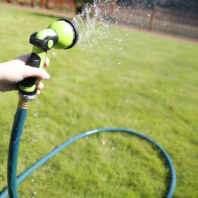 Worth Leader Garden Hose 3/4 in. x 25 ft. -No Kink, Flexible, Leakproof, Male/Female -Heavy Duty Durable 5 Layers PVC Rubber Lightweight Water Pipe for Gardening, Agriculture & Lawn Care -500PSI Burst