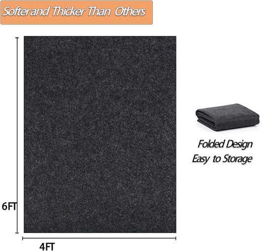 6 x 4 FT Outdoor Storage Shed Mat, Waterproof Storage Shed Flooring Mat, Anti-Slip Patio Furniture Floor Scratch Prevention Mat, Dustproof Outdoor Carport Mat (6 x 4 FT)